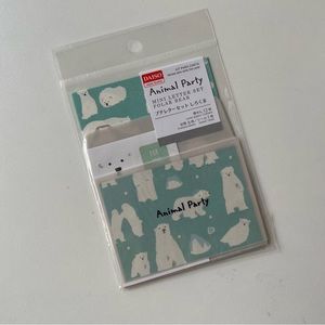 Polar Bear and Panda Miniature Letter Set